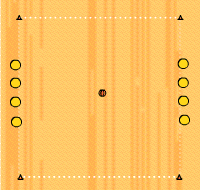 Gráfico de ejercicio Pañuelito con balón