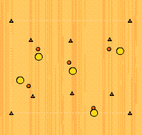 Gráfico de ejercicio Juego de calentamiento 