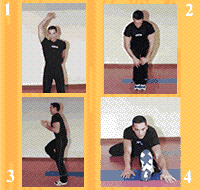 Gráfico de ejercicio Calentamiento estático general