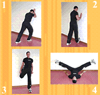 Gráfico de ejercicio Estiramiento con pared