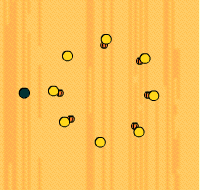 Gráfico de ejercicio Coge al jugador sin balón