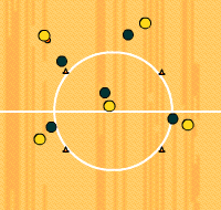 Gráfico de ejercicio Combina con el jugador de la jaula