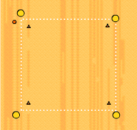 Gráfico de ejercicio Combinación de pases en cuadro 3