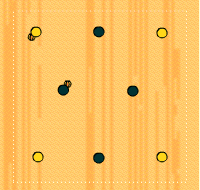 Gráfico de ejercicio Dos balones y dos equipos